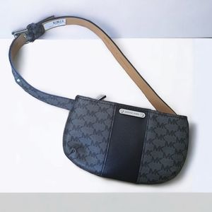 Michael Kors Women's Fannie Pack, Black/Grey, Size Small/Medium NWT